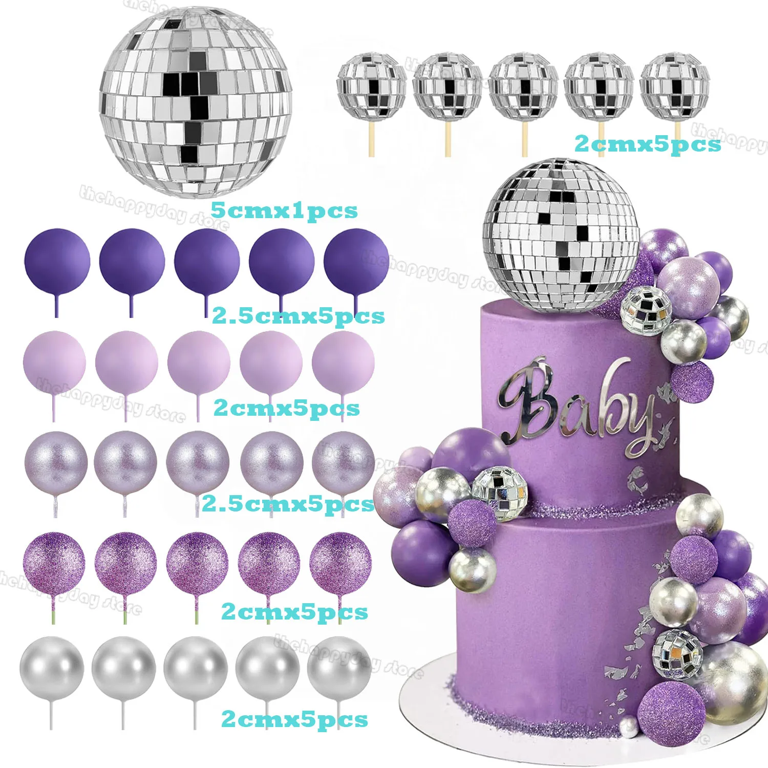 Décoration Gâteau Or 29 Pièces Toppers Gateau Anniversaire Or & Blanc - Boules, Feuilles Palmier Ginkgo, Happy Birthday - Déco Bohème Luxe Mariage Baptême Décoration Gâteau Or 29 Pièces Toppers Gateau Anniversaire Or & Blanc - Boules, Feuilles Palmier Ginkgo, Happy Birthday - Déco Bohème Luxe Mariage Baptême
