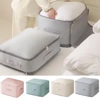 Large Compression Bag Quilt Clothes Closet Cabinet Organizer Storagepouch Ultra Space Saving Self Compression Organizer 1