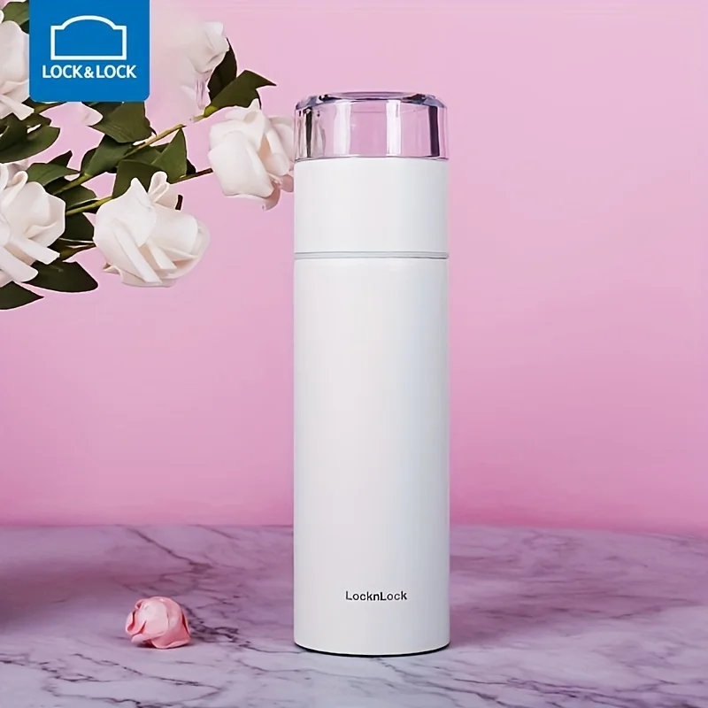 

Lock & Lock 1pc Water Bottle, Tea Cup With Filter, Long-lasting Insulated Water Cup With Leak-proof Lid, 316 Stainless Steel Inn