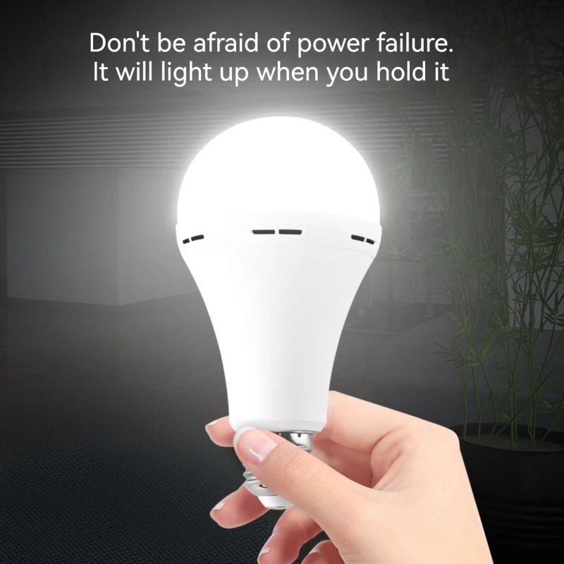 Emergency Light Bulb 7W/9W/12W/15W LED Handheld Charging Energy-Saving Household Power Failure Emergency