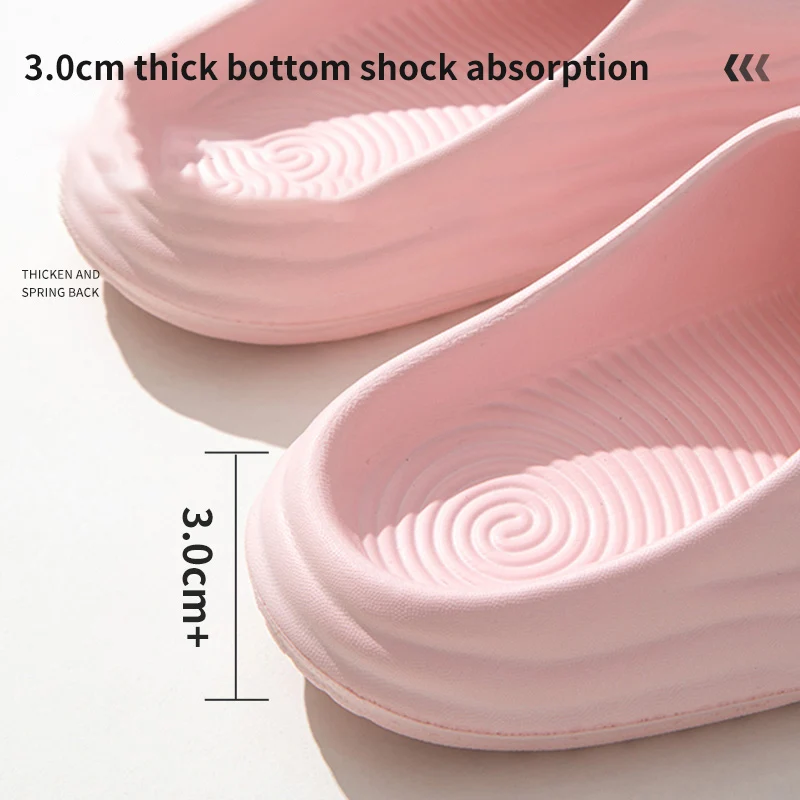 Women's Super Soft Eva Thick Platform Slides Minimalist And Comfortable Indoor Bathroom Non-slip Slippers female slippers