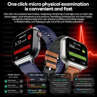 2026 New Health Analytics Smart Watch Uric Acid Blood Lipids Body Fat Monitoring ECG+PPG Bluetooth Call Smartwatch Men Women - Image 4