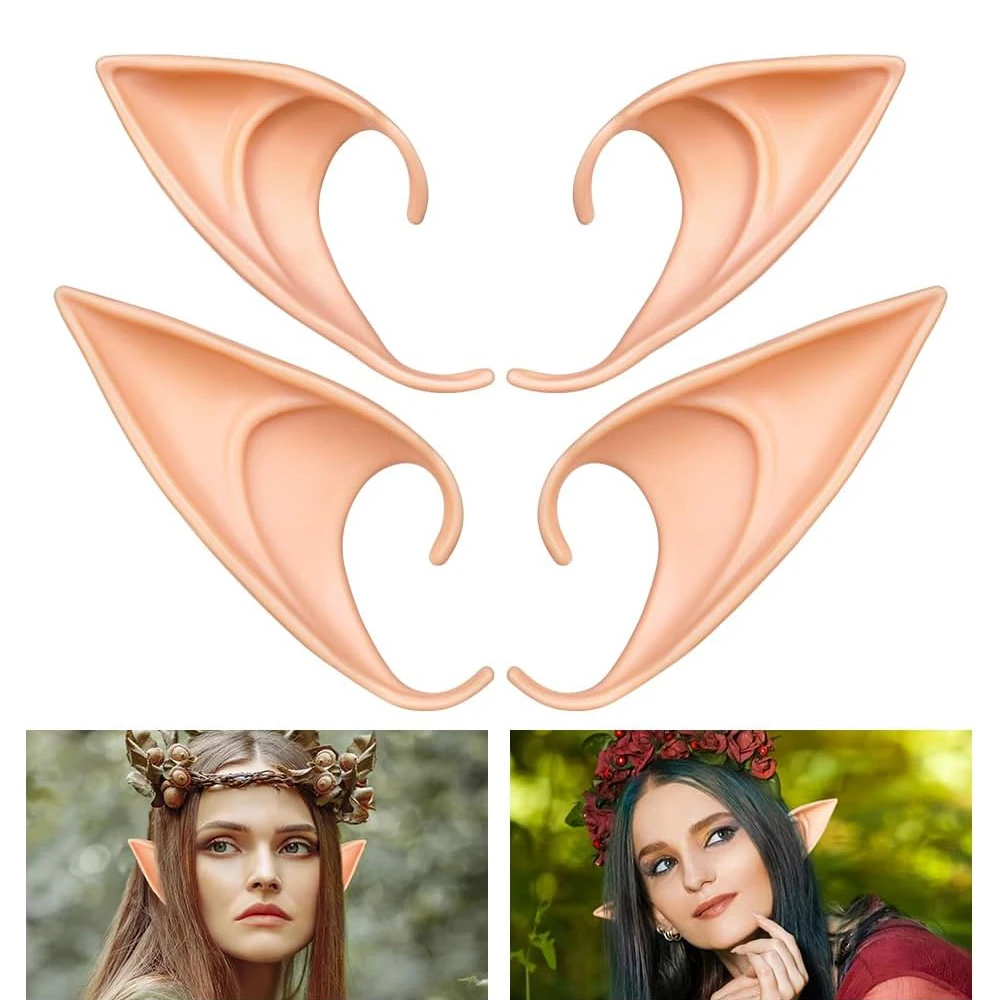 1/2 Paar Cosplay Fee Pixie Elfenohren Weiche spitze Ohren Erwachsene Kinder Halloween Party Kostüm Maskerade Zubehör Dekorationen