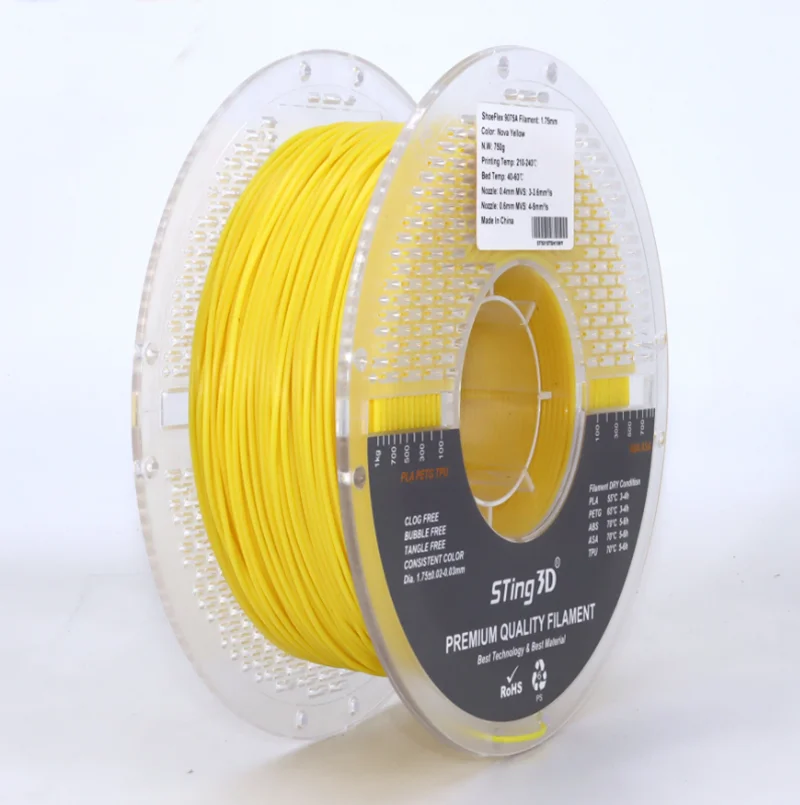 Shoeflex 9075A 필라멘트 신발 프린팅 필라멘트 750g/스풀 1.75MM 3D 프린터용 유연한 소재 TPU 필라멘트