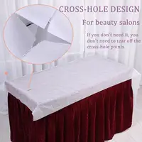 Draps de matelas de massage spa au poulet, draps de lit de massage de salon, couverture de table en rouleau de papier non tissé, fournitures de tatouage, repos au sauna, 50 pièces 2