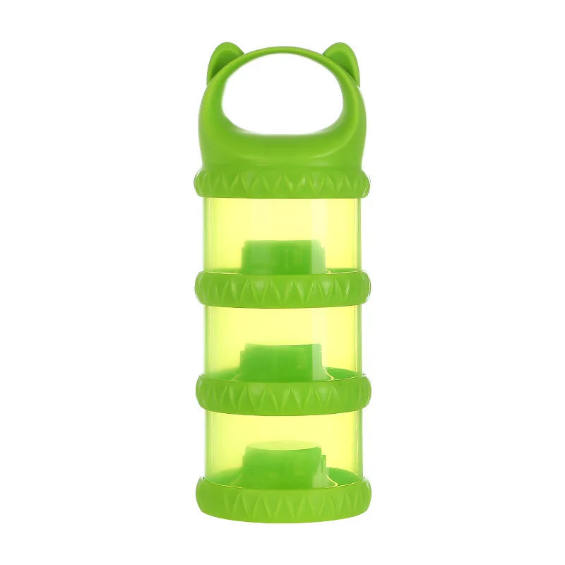 Baby Removable Milk Powder Storage Box Infant 3 Grid Feeding Food Boxes Kids Toddler Portable Formula Dispenser Box