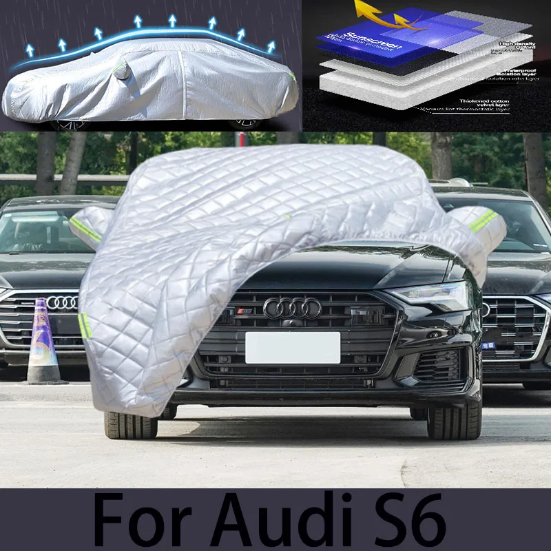 

For Audi S6 Car hail protection cover Auto rain protection scratch protection paint peeling protection car clothing