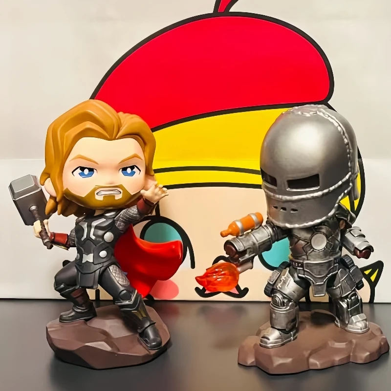 Infinity Saga Series Blind Box Iron Man Spider Man Thor Mini Figure Loki Figurine Mystery Surprise Box Model Dolls Toys Gifts