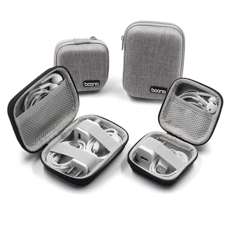 Amazing Earphone Organizer Bag Cable Clips Keeps Cables Neat