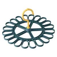 Lastic Folding Clothes Hanger Towels Socks Bras Underwear Drying Rack with 20 Clips Space Saving Closet Organizer Tools 2