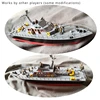 Electric Patrol Boat Plastic Assembled Ship Model Kit DIY Model Building Toy Birthday Gift Collection 5