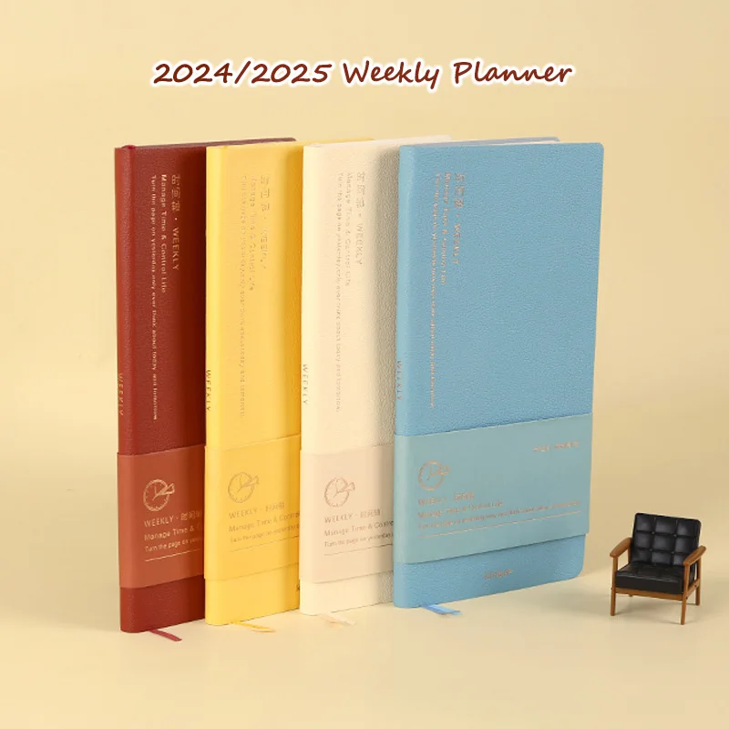 

2024 2025 для планирования расписания дневник, Еженедельный план, блокнот, записная книжка, Подарочные журналы, Todolist кавайный блокнот канцелярские принадлежности