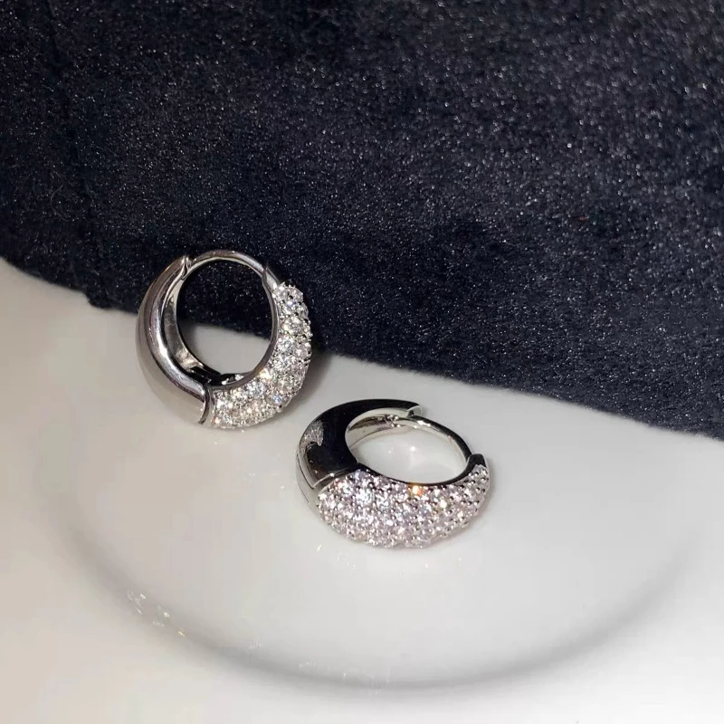925 Silver Exquisite Zircon Earrings 2026 New Style Fashionable Elegant High End Design Luxurious Earrings for Women