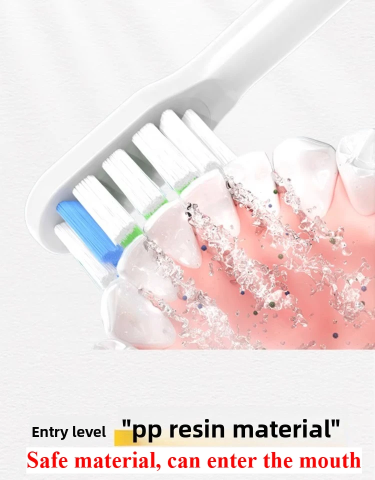 Nandme NX6000-W12 NX8000 NX9000 소닉 전동 칫솔 화이트 블랙용 8Pcs 소프트 듀폰 브리슬 교체 칫솔 헤드