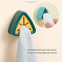 Towel Plug Holder Bathroom Towels Storage Organizer Rack Cap Punch Free Wash Cloth Clip Home Accessories Bathroom Decor Tool 6