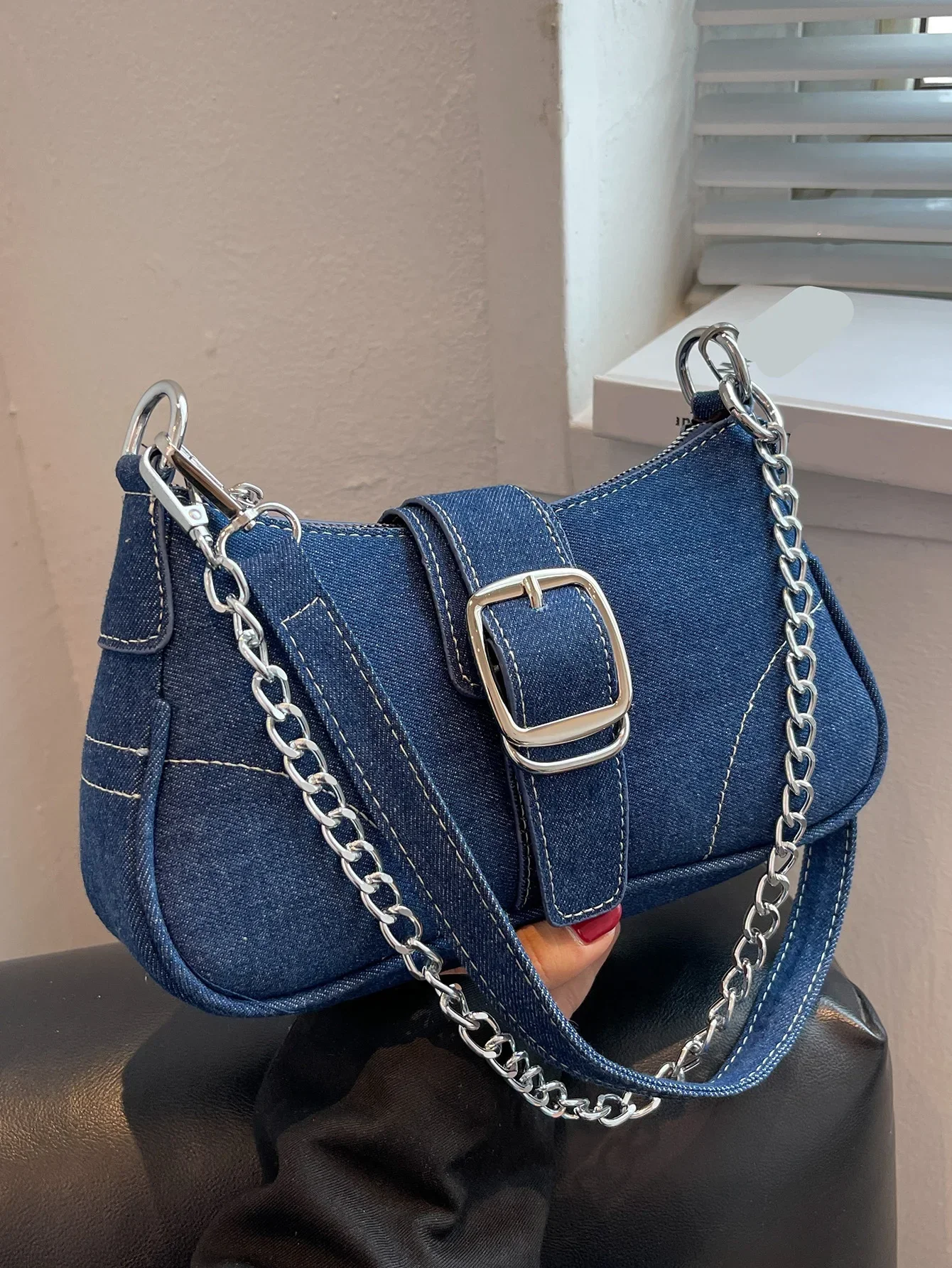 

Small Design Jeans Bag Women's New Cross-Shoulder Bag Shoulder Canvas Bag