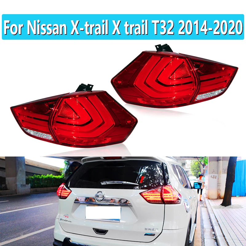 

1 комплект для Nissan X-trail X Trail T32 2014 - 2020 Автомобильный светодиодный задний фонарь задняя противотуманная фара тормоз задний сигнал поворота Задний фонарь