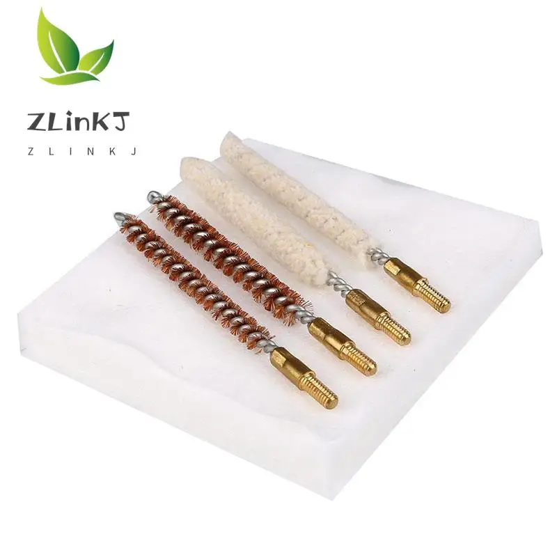 Tactical Barrel Cleaning Kit 177&.22 4.5/5.5MM Rifle Pistol Airgun Brush Rod Cleaner Handgun Cleaning Tool Set 1 Set gun cleaning kit,cleaning brush set
