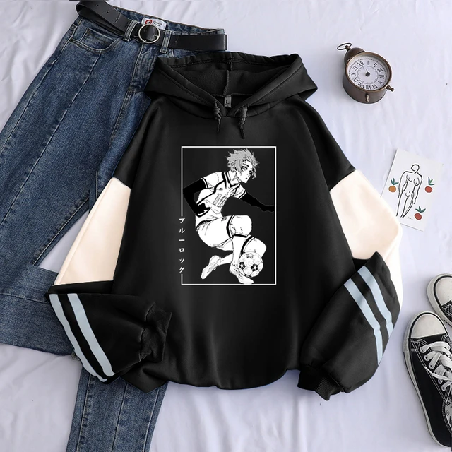 BLUE LOCK Funny Anime Hoodies Men Women Itoshi Sae Retro Cartoon Spring  Autumn Fashion Oversized Crewneck Patchwork Sweatshirts - AliExpress