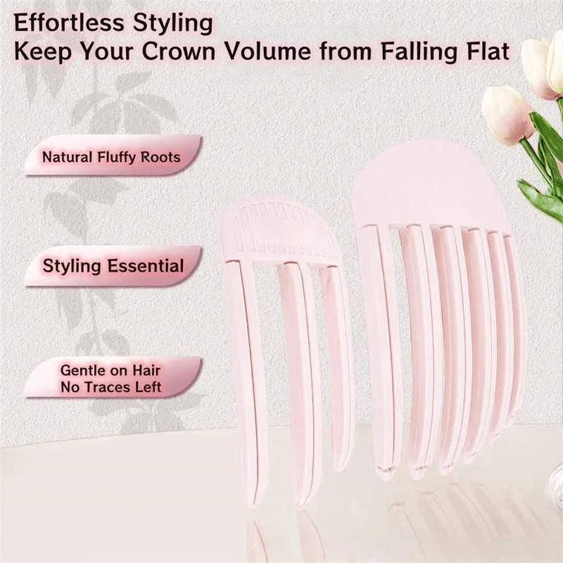 Hair Clips Hair Accessories 2pcs Heatless Hair Care Roots Fluffy Hairpin Curling Bangs Clips Hair Roots Volumizing Clips Women Curling Fixed Shape Clip
