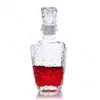 Light Luxury Crystal Glass Bottle Nordic Transparent Rhombic Relief Red Wine Decanter Storage Wine Bottle Kitchen Accessories 2