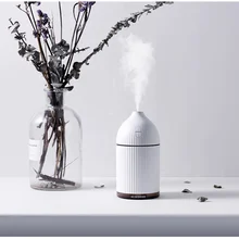 

White 300ML Ultrasonic Air Humidifier for Home Aroma Essential Oil Diffuser Humidifiers Water Mist Maker with Colorful LED Light