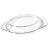 Microwave Oven Glass Lid Covers Anti Splatter Plate Food Pot Steamer for Use Dish 3