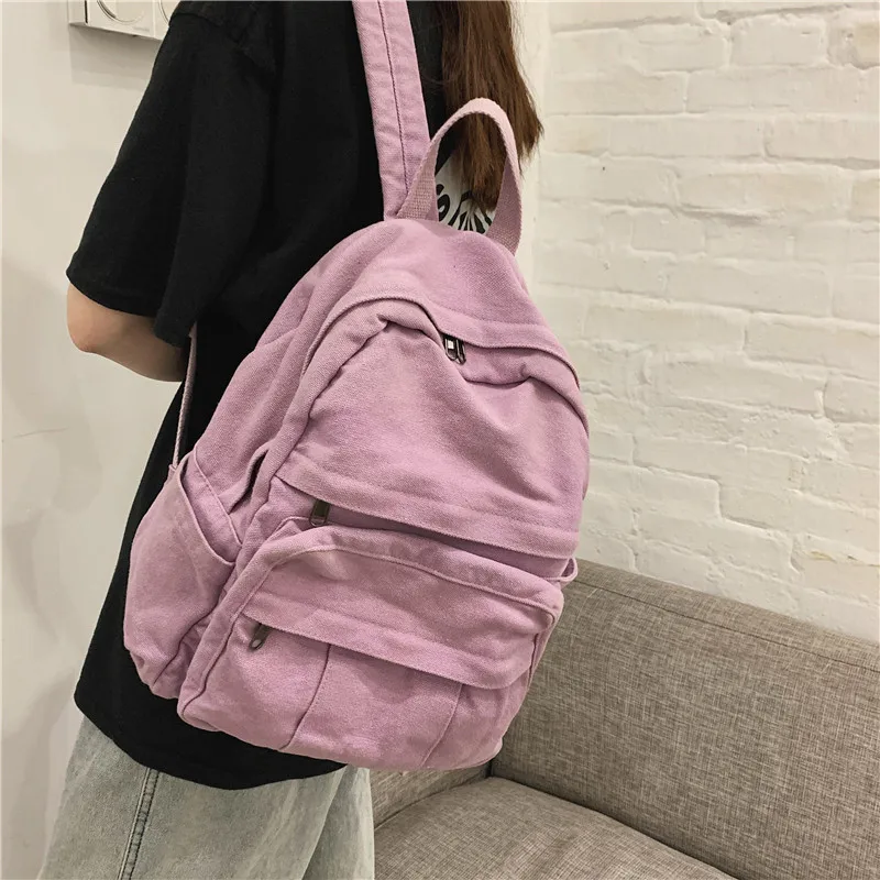 

Backpack Canvas Schoolbag Japanese Style Artistic Chinese Style Travel Backpack Girls' Daily Small Casual Backpack Bag