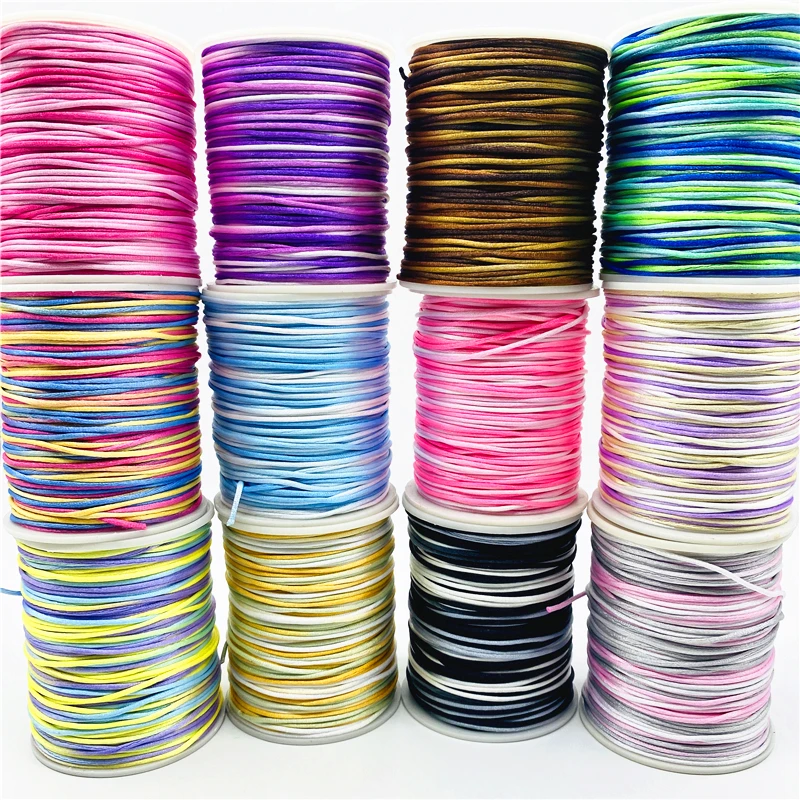Cuerda De Algodón 2,5 Colorida Para Fabricación De Joyas, Cordón De