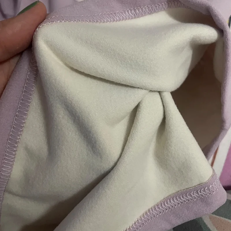 Children Velveteen Underwear Suit Winter Warm Bear Print Long Sleeve Tops Conjuntos Boys/Girls Leggings Pants 2 Piece Sets