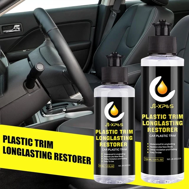 Black Car Trim Restorer Car Exterior Restorer Car Trim Restorer Removes  Dirt UV Rays Protection Water Resistance Restores Shines - AliExpress