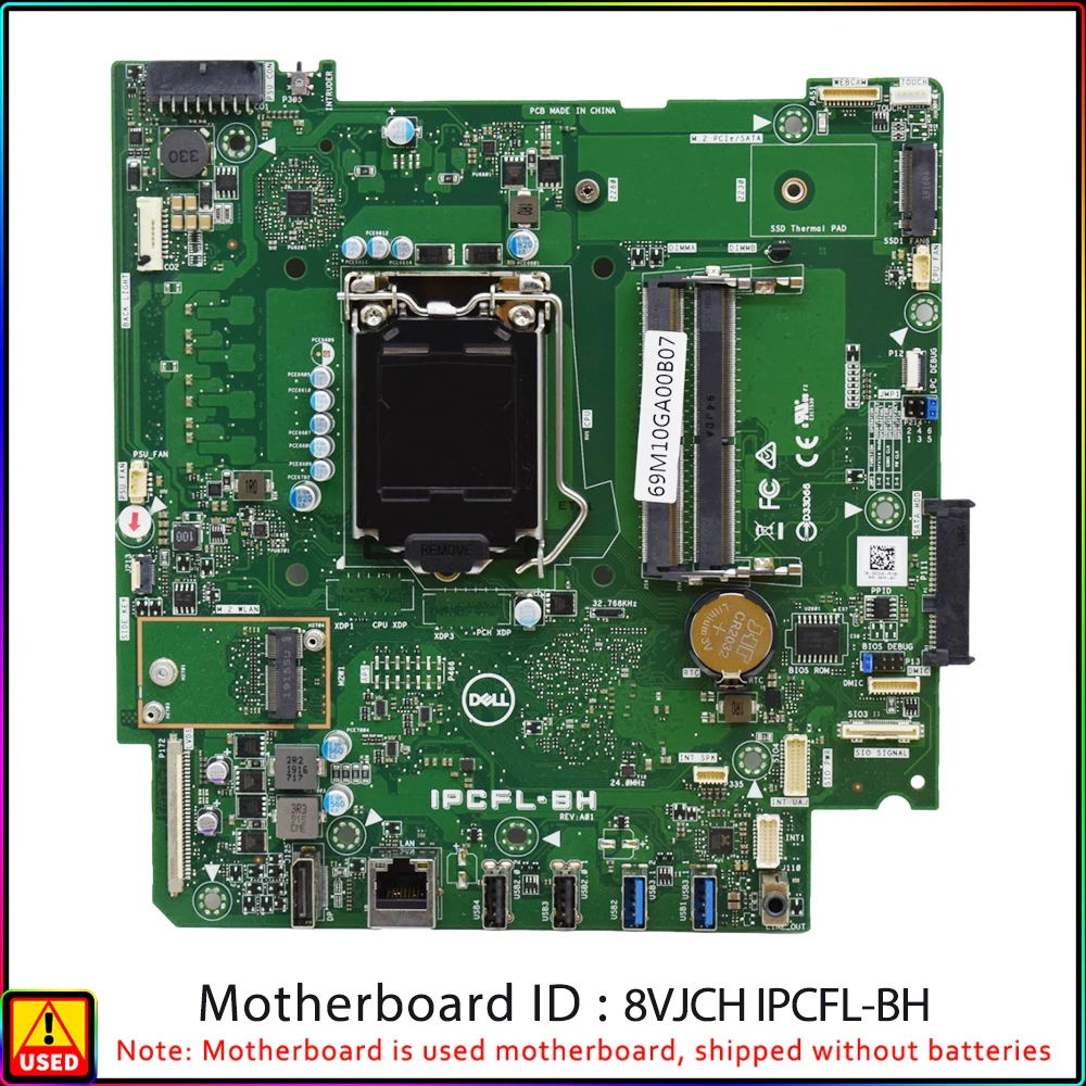 

FOR dell 5260 5270 AiO All-in-one motherboard 8VJCH IPCFL-BH 03CDJK