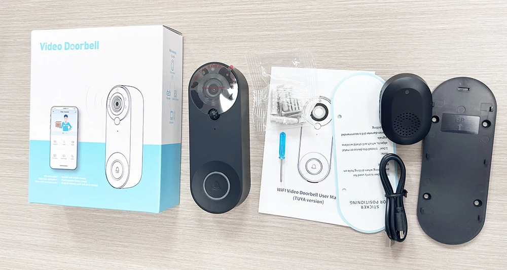WiFi Video Doorbell 1080P Tuya Smart Wireless Doorbell Night Vision Home Securit