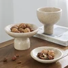 Compote Marble Material Sundries Tray French Light Luxury Style Home Decoration ART Photographic Prop Jewelry Storage Bowls 1