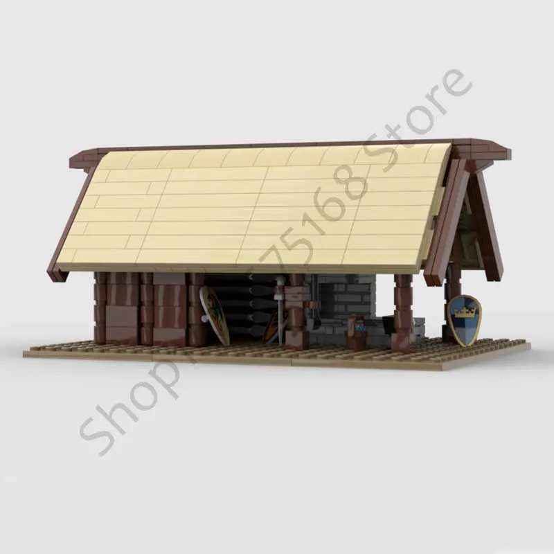 

MOC-157132 Medieval blacksmith Hut Model 372pcs Creative building blocks Toy Gift Holiday gift