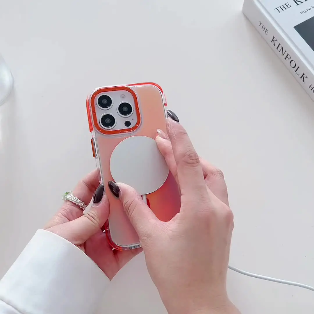 Чехол для iPhone 16e красочный магнитный чехол ПК меняющий цвет чехол-бампер