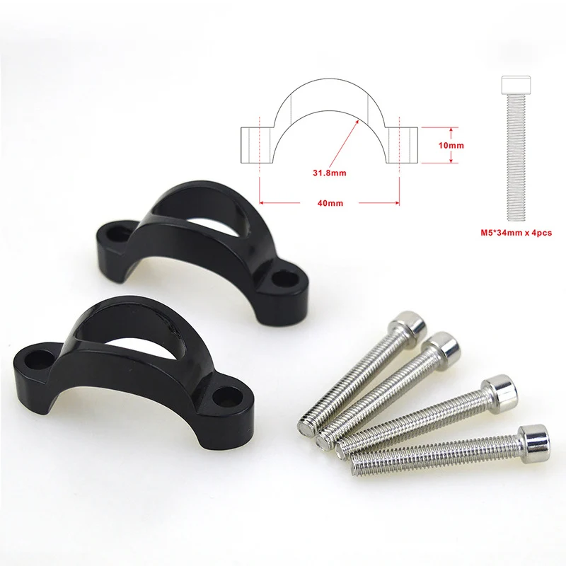 10/20mm Road Bicycle Riser Spacer Clamp Aluminum Rest Bar Rising Spacer Plate For TT Handlebar Parts 31.8mm Bicycle Handlebar