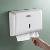 Wall Mount Paper Towel Box Universal Hotel Toilet Commercial Tissue Dispensers Punch-free Multifold Tri-Fold Paper Holder home 1
