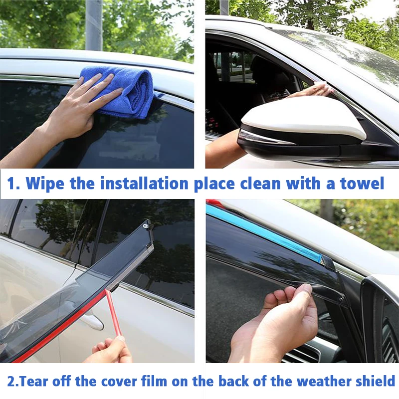FOR Toyota Raize Rocky Window Visor Awning Shelters Vent Shades Sun Rain Guard Deflector Car Accessories