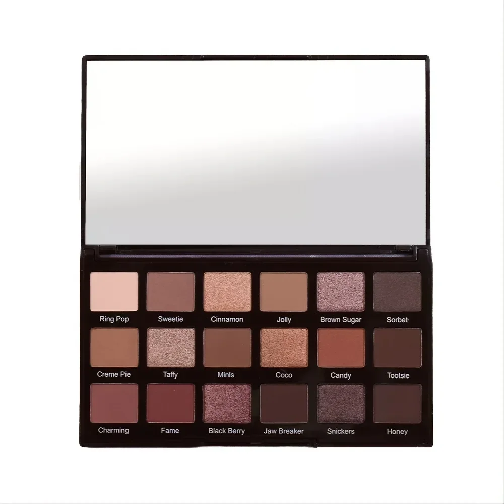 18 Color Eye Shadow Plate Natural Shimmer Matte Repair Highlight Earth Color Plate Makeup Gliter for Eyes