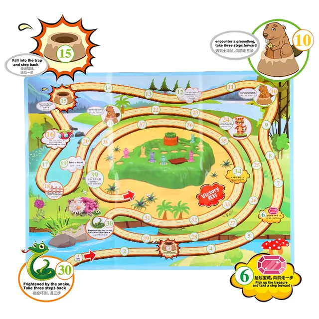 Rabbit Cross Country Competitive Trap Montessori Children Educational Family Fun Early Childhood Board Games Interactive Toys 5