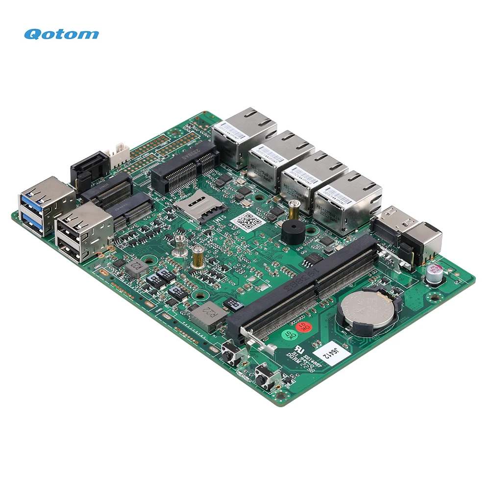 Qotom Mini PC J6412 Quad Core 2.0 GHz 4x Realtek Gigabit LAN Pfsense Untangle OPNsense Router Firewall 6