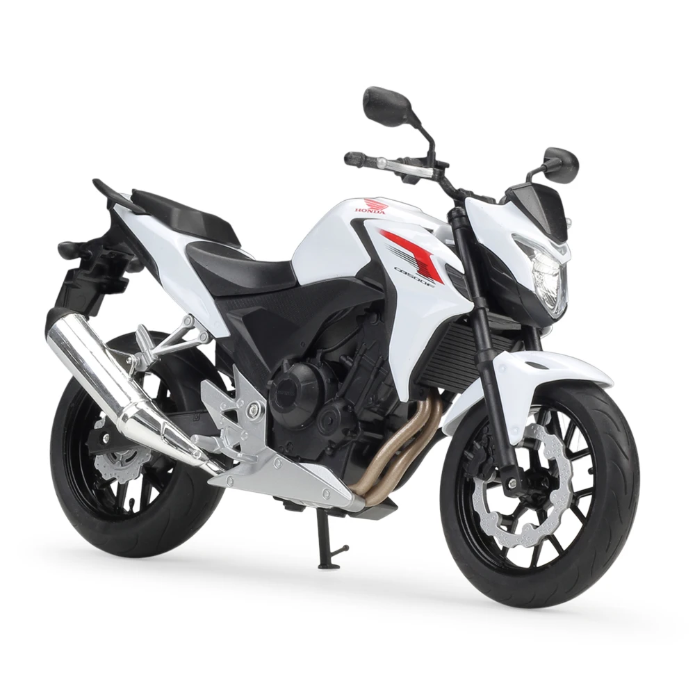 

1:10 Honda CB500F White Motorcycle Bike Model Toy For Kids Gifts Collection New \ Free Shipping