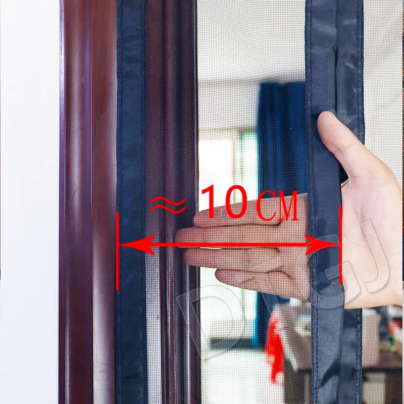 DTGJ 마그넷 사문모기망 방충문망은 측면에서 2자동 닫기 사이즈를 열어 실내 문과 창문, 캠핑카, 여행차, 정자 등에 맞춤형으로 적용할 수 있다.