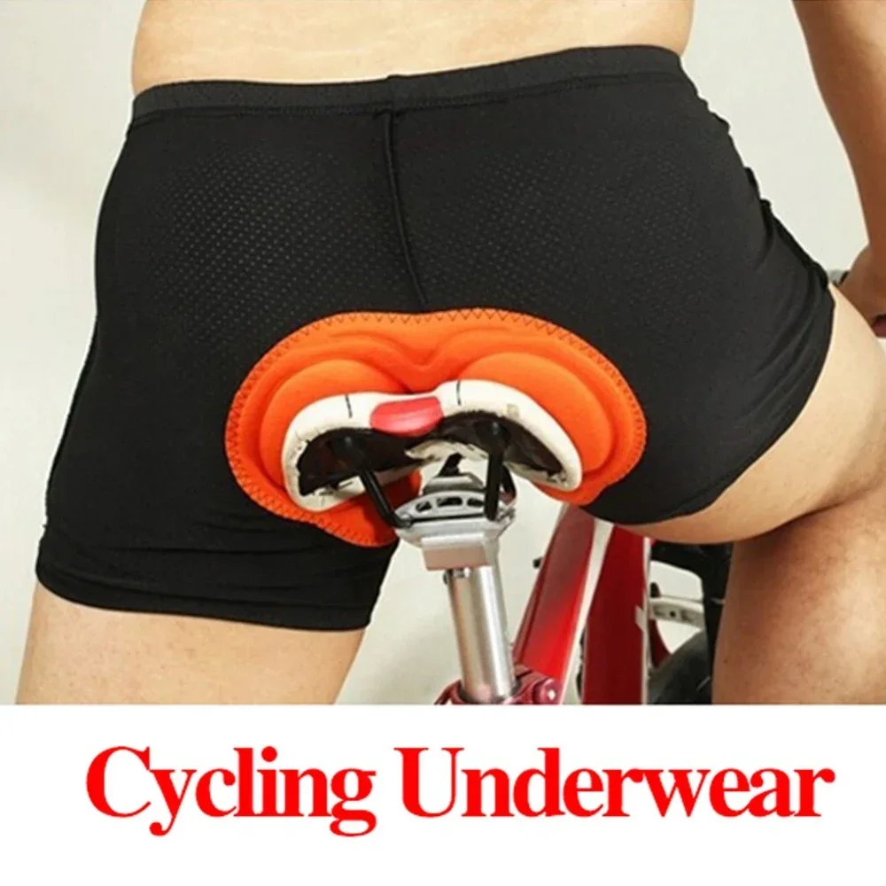 Sports Cycling Underwear for Men 4D Gel Padded Bike Bicycle Shorts Cycle Biking Riding Undershorts MTB Mountain Brief 1 PCS