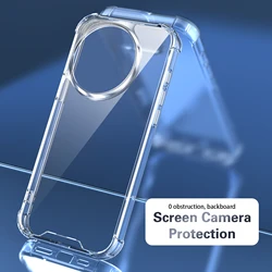Shockproof Silicone Bumper Case with Air Cushion and Clear Matte Back Cover - OnePlus 13R (Airbag Clear Case)