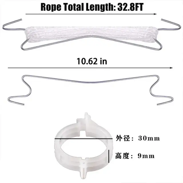 10M Nejlon Paradicsomhorg Horgos Szőlő Tartó Kötélnövény Kapcsolt Klip Üvegházhatású Rácsvonal Kerti Kiegészítők Háztartási Univerzális - Image 4
