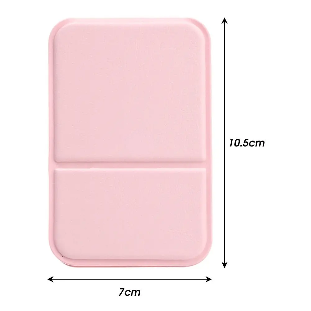 Compact Foldable High-Definition Makeup Mirror - Lightweight PU Leather Design