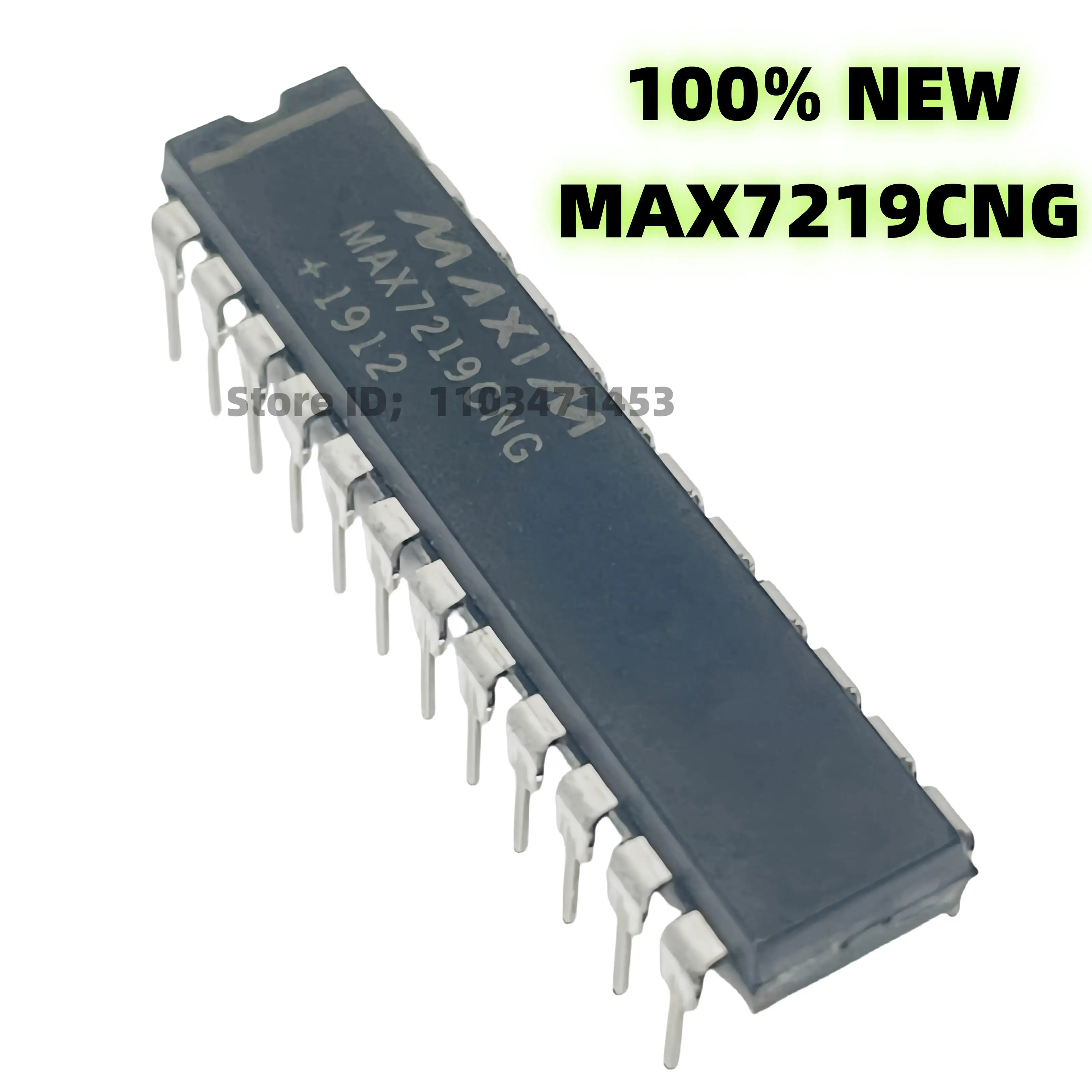 10x MAX7219CNG DIP-24 – Driver Per Display LED – IC NUOVO – Maxim Integrated