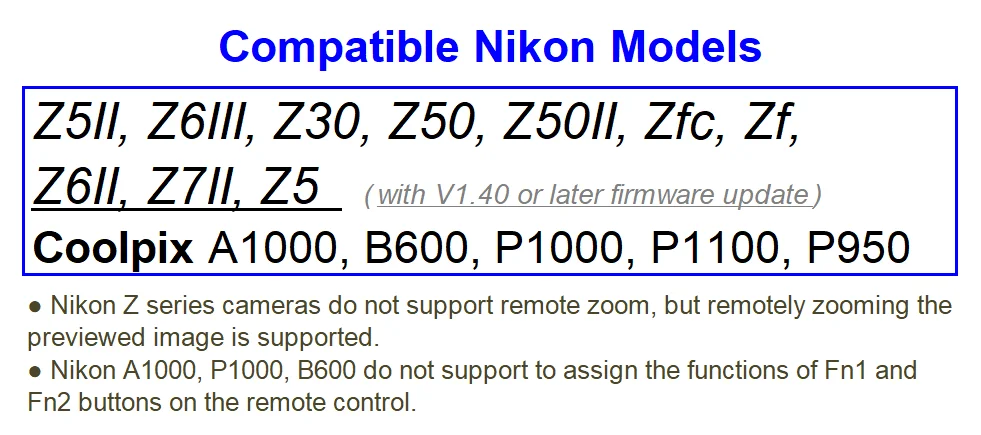 ML-L7 USB-C Drahtlose Fernbedienung Auslöser für Nikon Z5II Z6III Z30 Z50 Z50II Zfc Zf Z6II Z7II Z5 A1000 P1000 P1100 – Detail 1